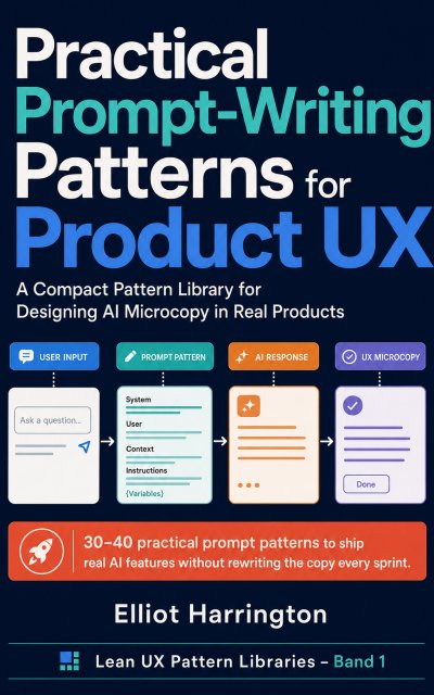 'Cover von Practical Prompt-Writing Patterns for Product UX'-Cover