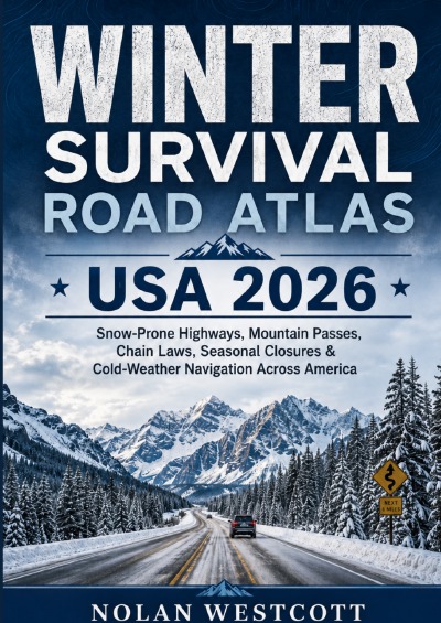 'Cover von Winter Survival Road Atlas USA 2026'-Cover