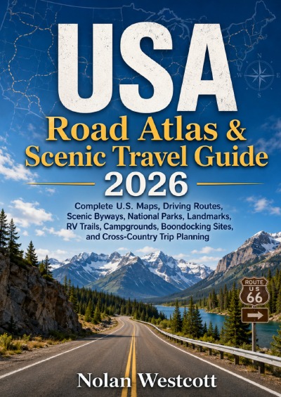'Cover von USA Road Atlas & Scenic Travel Guide 2026'-Cover