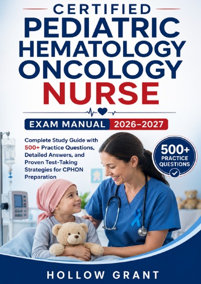 'Cover von Certified Pediatric Hematology Oncology Nurse Exam Manual 2026–2027'-Cover