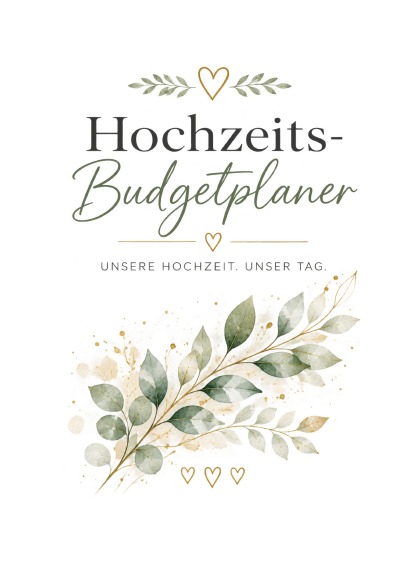 'Cover von Unser Hochzeitsbudgetplaner'-Cover