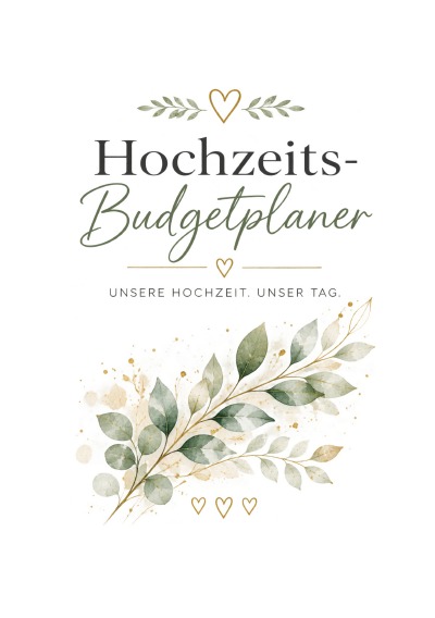 'Cover von Unser Hochzeitsbudgetplaner'-Cover