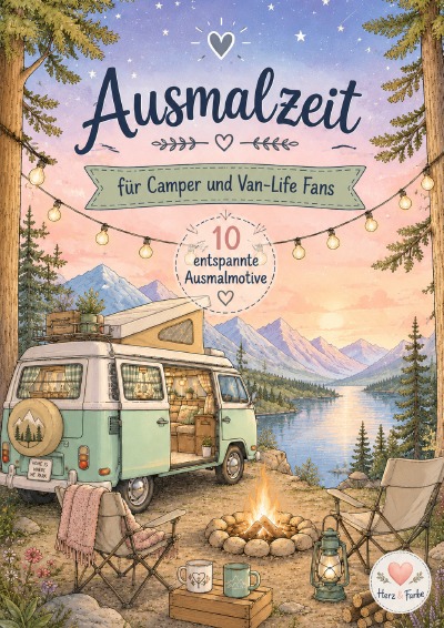 'Cover von Ausmalzeit für Camper und Van-Life Fans'-Cover