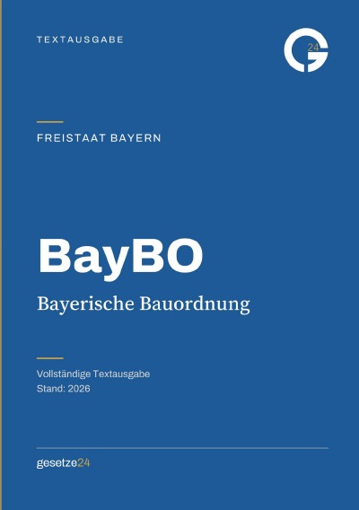 'Cover von BayBO – Bayerische Bauordnung'-Cover