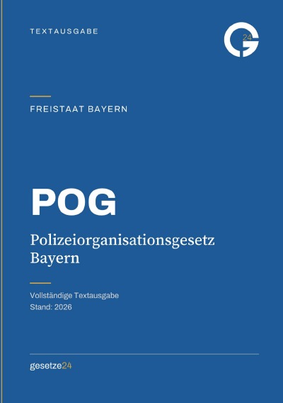 'Cover von POG – Polizeiorganisationsgesetz Bayern'-Cover