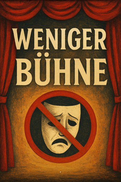 'Cover von Weniger Bühne'-Cover