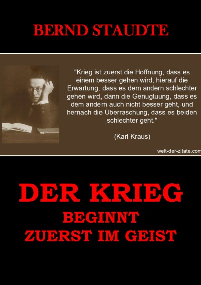 'Cover von Der Krieg beginnt zuerst im Geist'-Cover