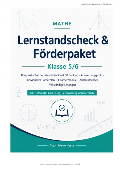 'Cover von Lernstandscheck & Förderpaket – Klasse 5/6'-Cover