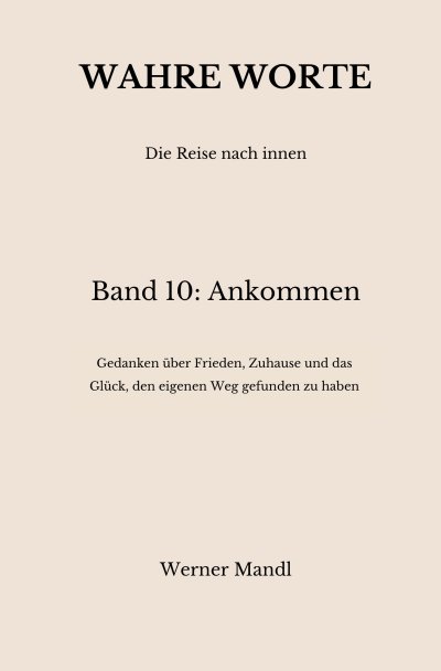 'Cover von Wahre Worte – Band 10: Ankommen'-Cover