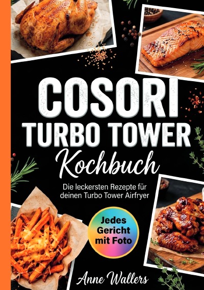 'Cover von Cosori Turbo Tower Kochbuch- Jedes Rezept mit Foto.'-Cover