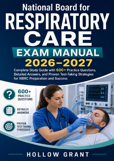 'Cover von National Board for Respiratory Care Exam Manual 2026–2027'-Cover