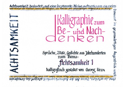 'Cover von Aufmerksamkeit'-Cover