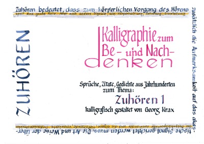 'Cover von Zuhören'-Cover