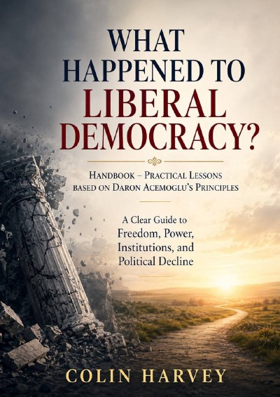 'Cover von What Happened to Liberal Democracy? Handbook – Practical Lessons Based on Daron Acemoglu’s Principles'-Cover