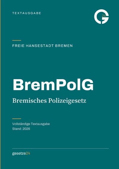'Cover von BremPolG – Bremisches Polizeigesetz'-Cover