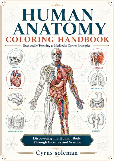 'Cover von Human Anatomy Coloring Handbook'-Cover