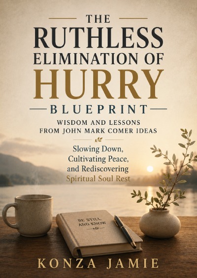 'Cover von The Ruthless Elimination of Hurry Blueprint-Wisdom and Lessons From John Mark Comer IDeas'-Cover