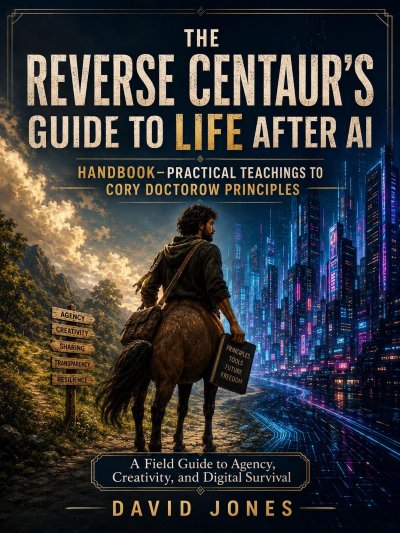 'Cover von The Reverse Centaur’s Guide to Life After Ai Handbook – Practical Teachings to Cory Doctorow Principles'-Cover