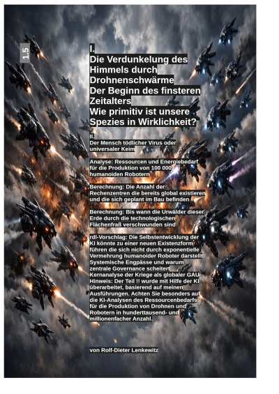 'Cover von Drohnenschwärme am Himmel'-Cover
