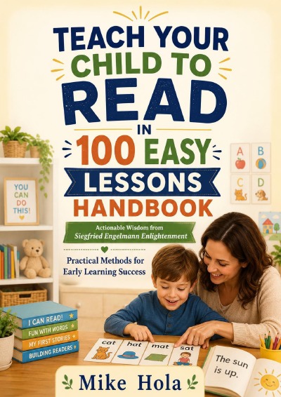 'Cover von Teach Your Child To Read In 100 Easy Lessons Handbook – Actionable Wisdom From Siegfried Engelmann Enlightenment'-Cover