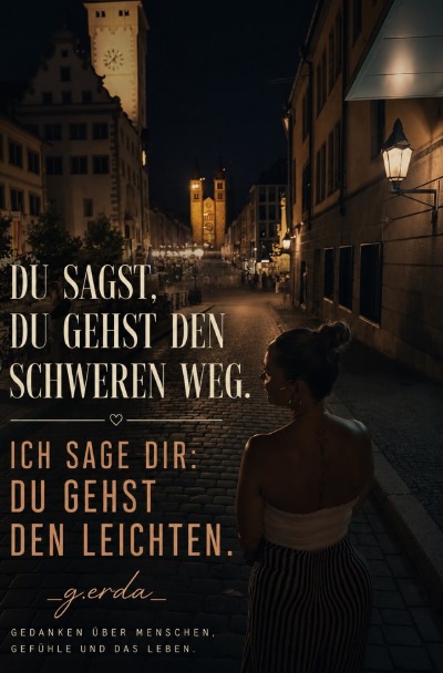 'Cover von Du sagst, du gehst den schweren Weg'-Cover