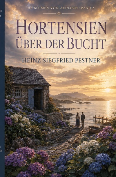 'Cover von Hortensien über der Bucht'-Cover