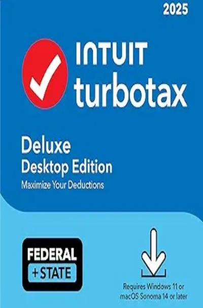 'Cover von TurboTax Deluxe Desktop Edition 2025'-Cover