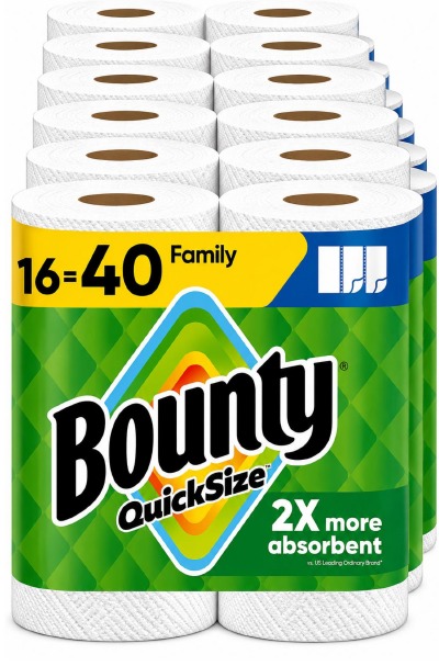 'Cover von Bounty Paper Towels Quick Size, White, 16 Family Rolls 40 Regular Rolls'-Cover