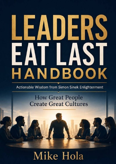 'Cover von Leaders Eat Last Handbook – Actionable Wisdom From Simon Sinek Enlightenment'-Cover