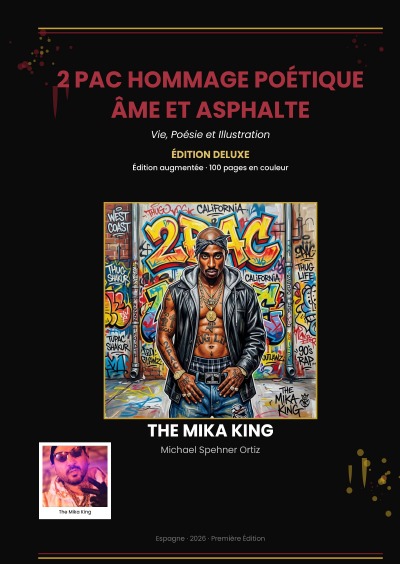 'Cover von 2 Pac Hommage Poétique : Âme et Asphalte The Mika King Vie, Poésie et Illustration — Édition Deluxe, Édition Augmentée'-Cover