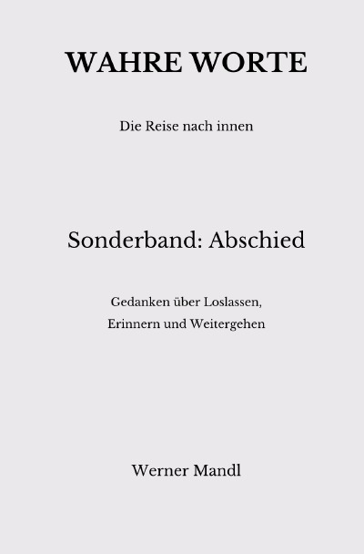 'Cover von Wahre Worte – Sonderband: Abschied'-Cover