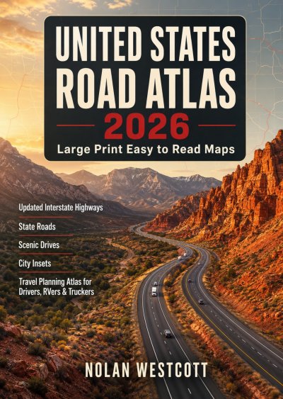 'Cover von United States Road Atlas 2026 Large Print Easy to Read Maps'-Cover