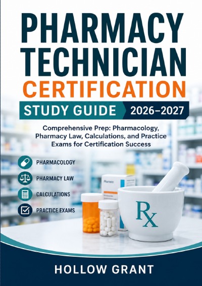 'Cover von Pharmacy Technician Certification Study Guide 2026–2027'-Cover