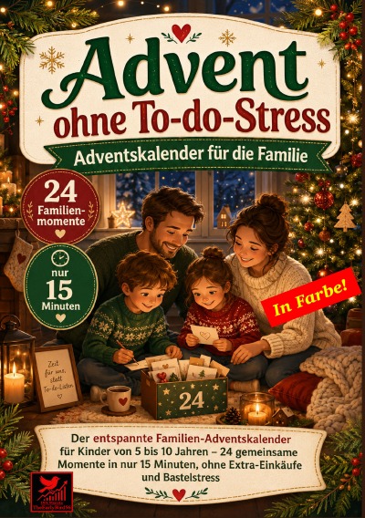 'Cover von Advent ohne To-do-Stress. Adventskalender für die Familie in Farbe.'-Cover