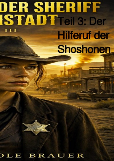 'Cover von Nora Sims – Die Sheriff von Dreistadt Teil III  Der Hilferuf der Shoshonen'-Cover