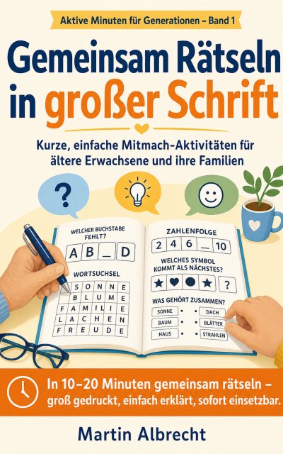 'Cover von Gemeinsam Rätseln in großer Schrift'-Cover