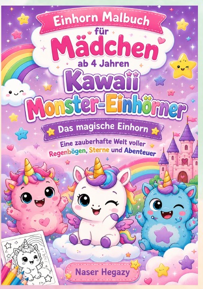 'Cover von Einhorn Malbuch für Mädchen ab 4 Jahren'-Cover