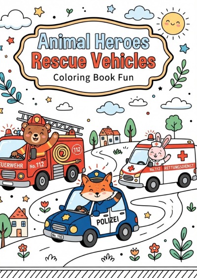 'Cover von Animal Heroes Rescue Vehicles'-Cover