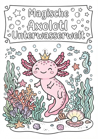 'Cover von Magische Axolotl Unterwasserwelt'-Cover