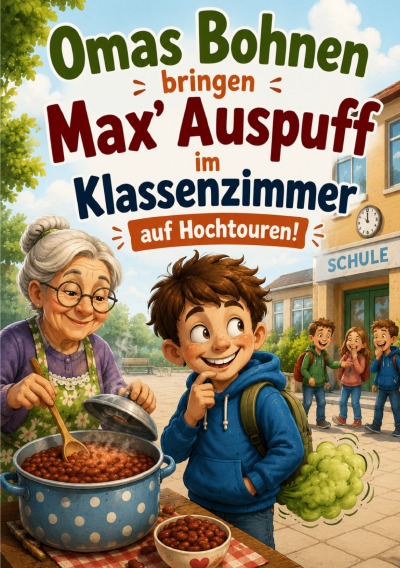 'Cover von Omas Bohnen bringen Max‘ Auspuff im Klassenzimmer auf Hochtouren!'-Cover