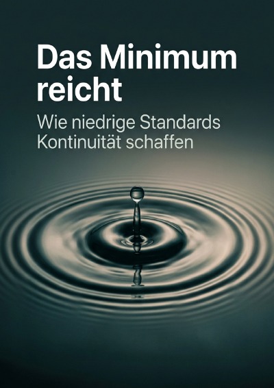 'Cover von Das Minimum reicht'-Cover