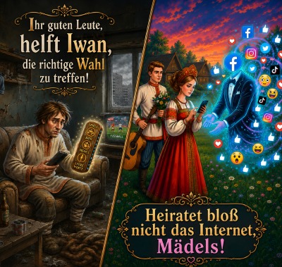 'Cover von Heiratet bloß nicht das Internet, Mädels! & Ihr guten Leute, helft Iwan, die richtige Wahl zu treffen!'-Cover
