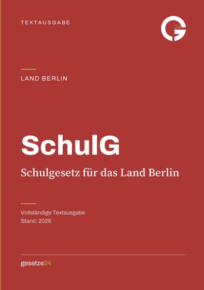 'Cover von SchulG – Schulgesetz für das Land Berlin'-Cover