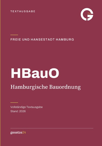 'Cover von HBauO – Hamburgische Bauordnung'-Cover