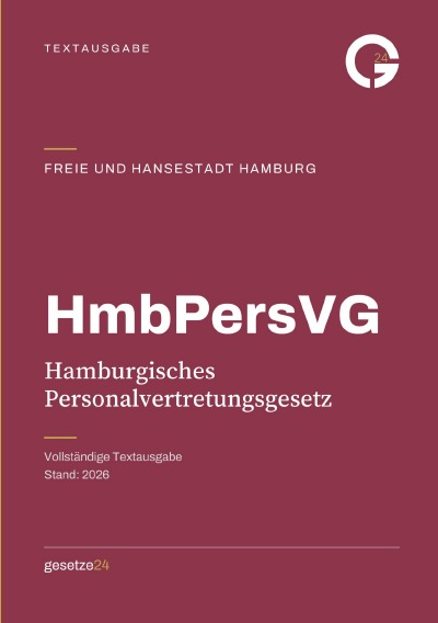 'Cover von HmbPersVG – Hamburgisches Personalvertretungsgesetz'-Cover