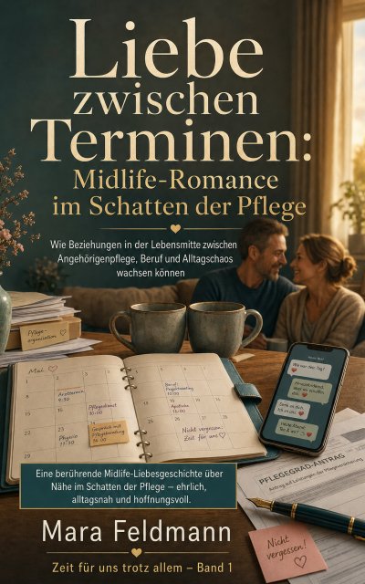 'Cover von Liebe zwischen Terminen: Midlife-Romance im Schatten der Pflege'-Cover