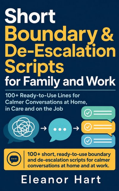 'Cover von Short Boundary & De‑Escalation Scripts for Family and Work'-Cover