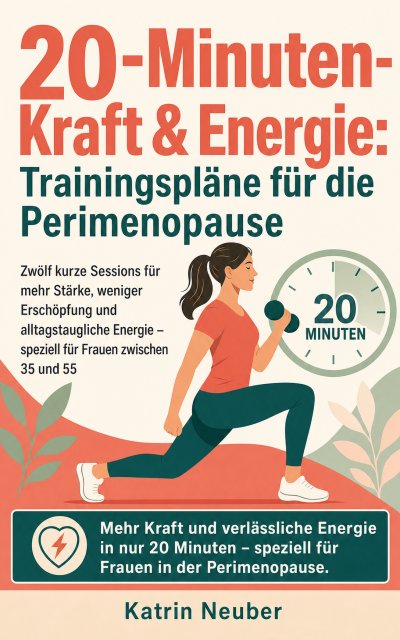'Cover von 20-Minuten-Kraft & Energie: Trainingspläne für die Perimenopause'-Cover