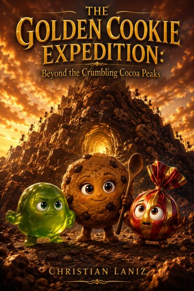 'Cover von The Golden Cookie Expedition: Beyond the Crumbling Cocoa Peaks'-Cover