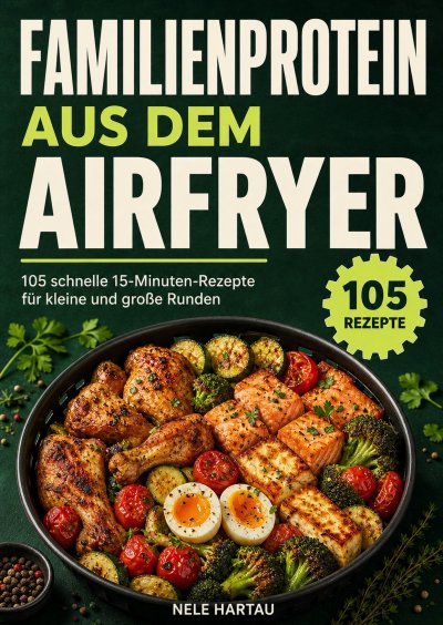 'Cover von Familienprotein aus dem Airfryer'-Cover